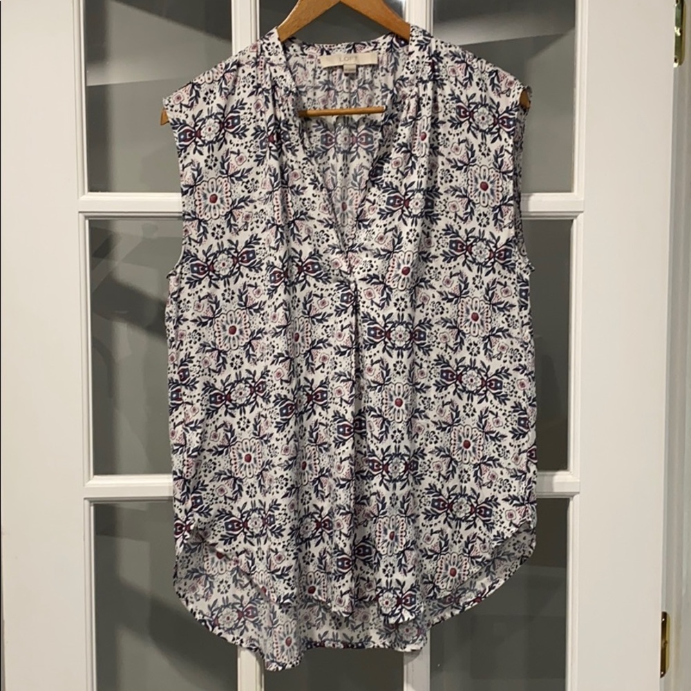Sleeveless Floral Top